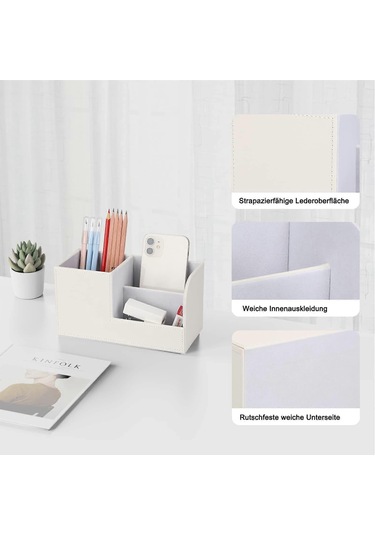 Ganzhoushop Kalemlik Masası - Ofis Kalemlik Düzenleyici Masaüstü Masa Aksesuarları Ofis Malzemeleri Organizasyon Dekorasyon