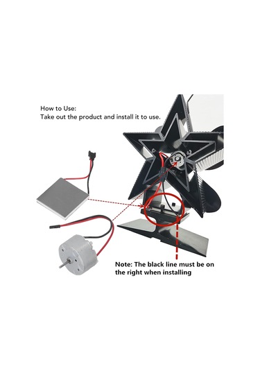 Honmex Isıtma İle Çalışan Ev Isı Sobası Fan Motoru Ve Jeneratör Plakası - Evrensel Uyumlu Değiştirme Parçası Diğer