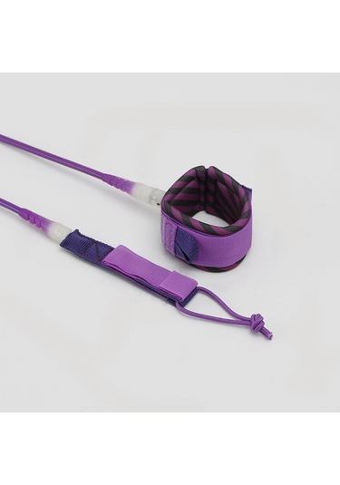 Suntek Sörf Tahtası Tasma Bacak İpi Çift Paslanmaz Mor-8-ft