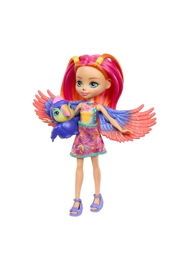 Enchantimals HRX83 Popüler Karakter Bebekler - Trippi Toucan