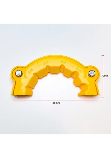 Yaleker Sarı Abs Plastiği Matkap Ucu Taslaştırıcı - 4-12 Mm Uyumlu, Açı Taşlama İle Hızlı Ve Güvenli Taslaştırma Aleti