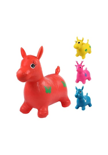 Şişme Zıp Zıp Hayvanlar Pilates Eşeği Oyuncak Pompa Dahil