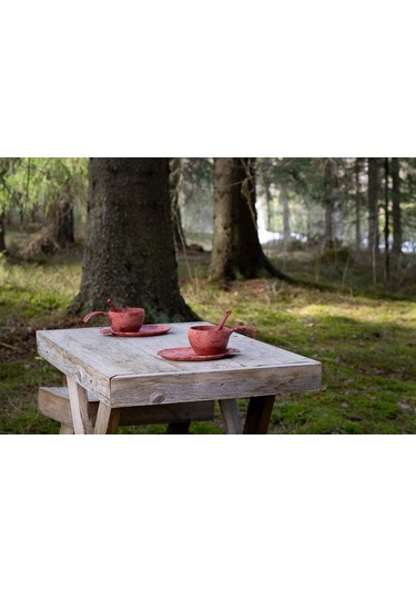 Kupilka Slow Down Bardak Tabak Kaşık Set Kırmızı Mz Kırmızı