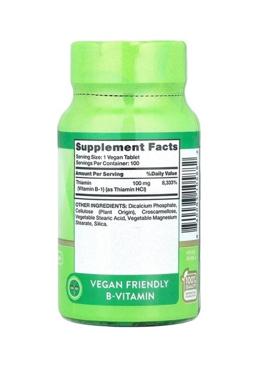 B-1 100 Mg 100 100 Tablets