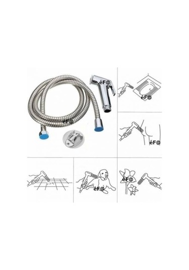 Şattaf Taharet Musluk Seti Taharatmatik El Tuvalet Sprey Tabancası Köpek Kedi Yıkama Tk111