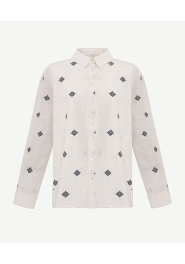 Yargıcı Regular Gömlek Yaka Uzun Kol Gömlek 25kkgm6014x 037 Ekru