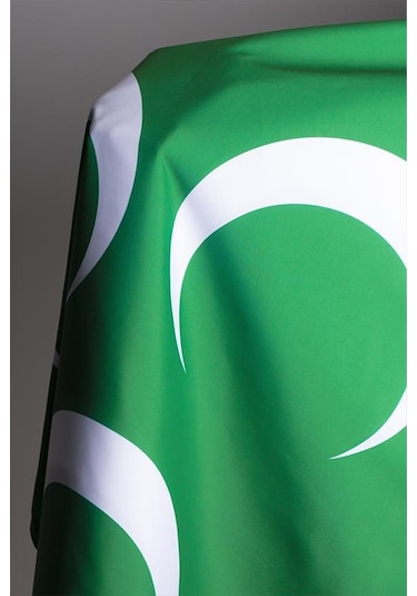 Üç Hilal Bayrağı Raşel Kumaş Dijital Baskı 100x150 cm