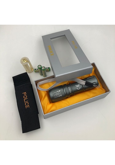 Police Pc-18 Cree Led Pilli El Feneri Siyah