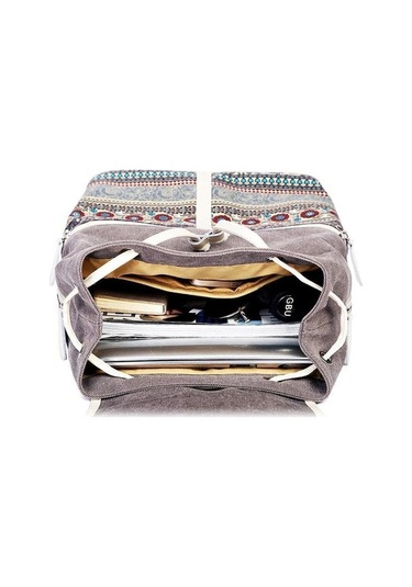 Ganzhoushop Sırt Sırt Kanvas Kadın Kadın İşlevli Çok Çantası Çantası Çanta Black Jb Siyah