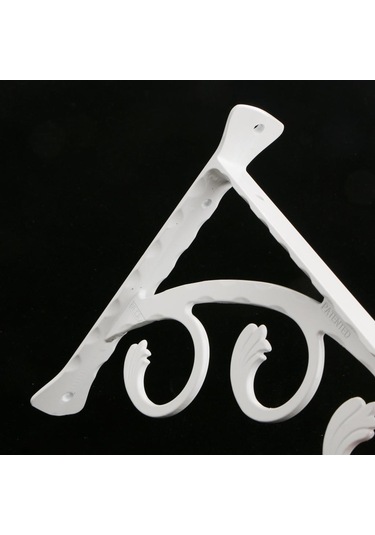 Suntek 2 Adet L Şeklinde Duvara Monte Raf Aparatı Metal Asılı Beyaz