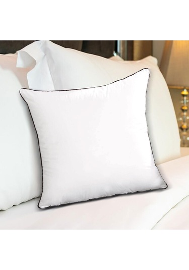 Suntek Yastık Ek Parçası Rahat Kare Pamuklu Atkı 45cmx45cm-650g-mor-kenar Mor Kenar