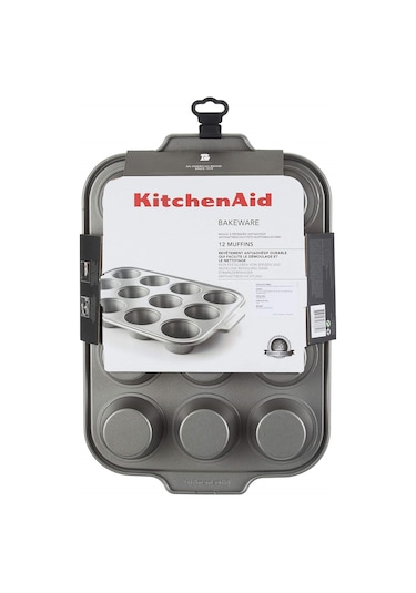 Kitchenaid Cc003296-001 Alüminize Çelik 12 Li 35X26 Cm Muffin Kal Çok Renkli