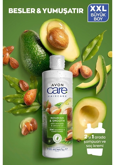 Avon Care Avokado Badem Şampuan Saç Kremi Ve Argan Yağı Saç Serumu Paketi