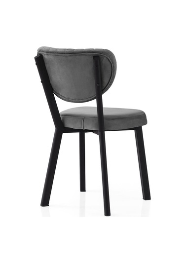 Olivya Sandalye, Siyah Metal Antrasit