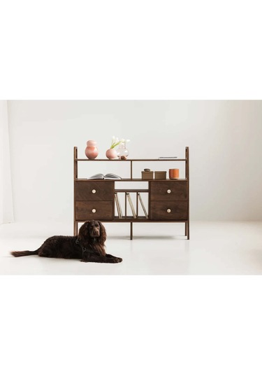 Woodesk Fuerte, Ahşap, Dolap Ve Konsol, 140x115, Ceviz Renk