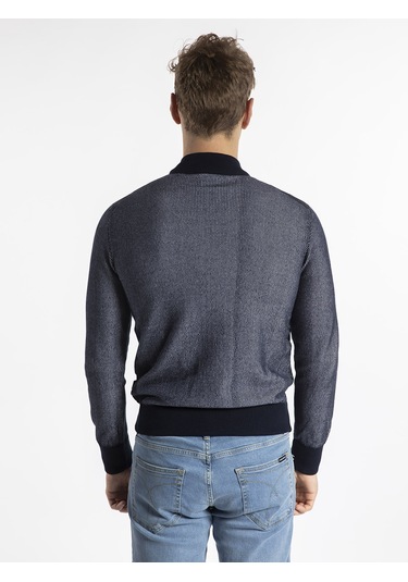 Zegna Erkek Mont Zg96N048 Lacivert-Gri Lacivert - Gri