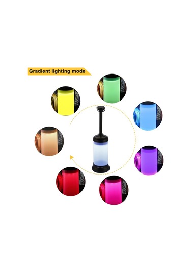 Outad Taşınabilir Şarj Edilebilir Manyetik Dış Mekan Led Araca Monte Seyahat Işığı Siyah