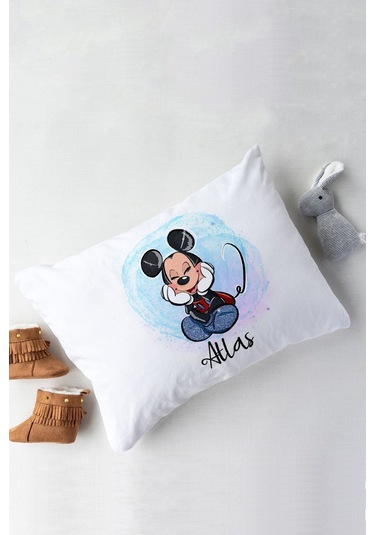 Lilabio %100 Organik Isme Özel Isimli 10lu Hastane Çıkışı Mickey Ekru