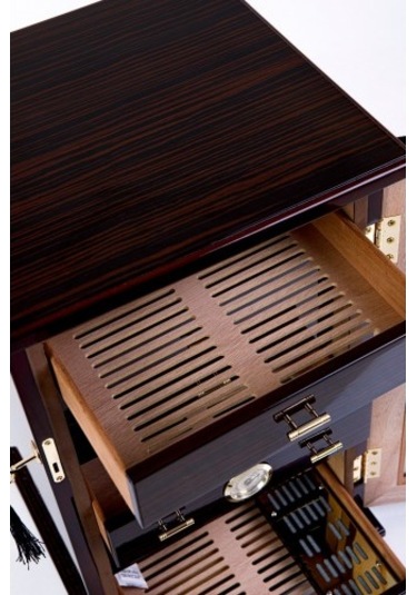 Parmida Humidor / Yedi Çekmeceli Puro Saklama Kutusu - Kahverengi 0185