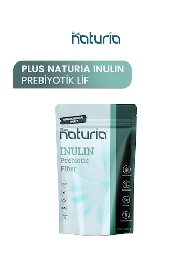 Plus Naturia İnülin Prebiyotik Lif Vegan, Glutensiz, C Vitamini Takviyeli 400g