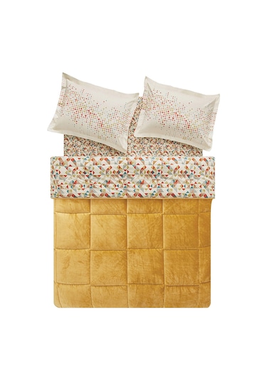 Puffy Eliot Çift Kişilik Triola Uyku Seti - Sarı