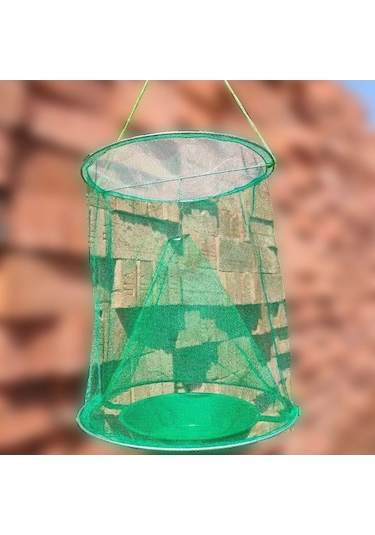 Fortunelane Katlanabilir Askılı Sinek Tuzağı - Dış Mekan İçin Dayanıklı, Yeniden Kullanılabilir, Etkili Sinek Yok Edici Demir Tel