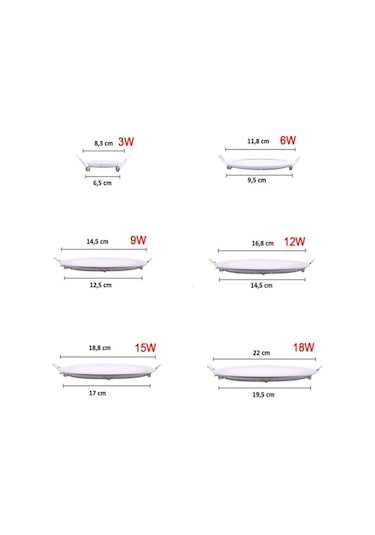 Cata 5 Adet Ct 5146 Cata 9 W Led Spot Armatür Beyaz 6500K