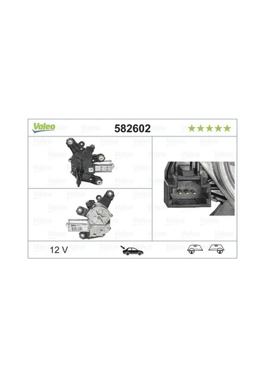 VALEO 582602 SİLECEK MOTORU ARKA CLIO IV 12- . CAPTU