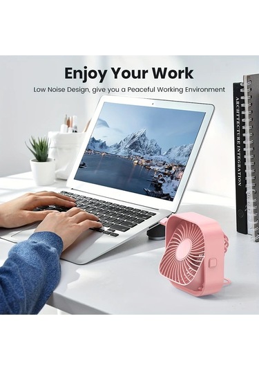 Boatshop1 Topk K51 Siyah Mini Usb Masa Fanı Fırçasız Motor Sessiz Yüksek Hava Akışı Şık Tasarım Yatak Odası Rv Ventilasyon Pilsiz