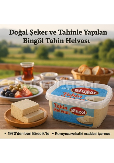 Kürşad Bingöl Sade Tahin Helvası 700 G X 2 İkili Avantajlı Pake