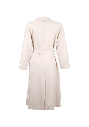 Scl Minimalist Oversize Midi Pardesü - Günlük & Şık Bej