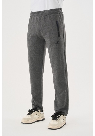 Shooter Sportswear Erkek Antrasit Eşofman Altı Nefes Alabilir Regular Kalıp Lastikli Ayarlanabilir Bel Antrasit