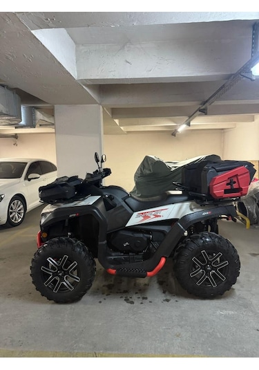 Segway 570 Atv Çantası 180 Litre Arka+80 Litre Ön+2 Adet Benzin Bidonu Kırmızı Siyah
