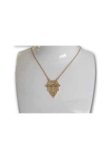 Uzel Sarı Gold İhtişamın Gücün ve Özgüvenin Simgesi Kolye
