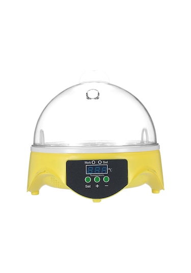 Vkemall Ev, Laboratuvar Ve Eğitim İçin 7 Yumurta Kapasiteli Otomatik Sıcaklık Kontrollü Minik Yumurta İncübasyon Cihazı Eu Plug