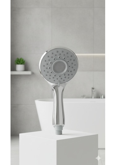 Defne Renk Detayları Ve Krom Rengi Gövdesi Ve Şık Tasarımı İle Kaliteli 3 Fonksiyonlu El Duşu Krom