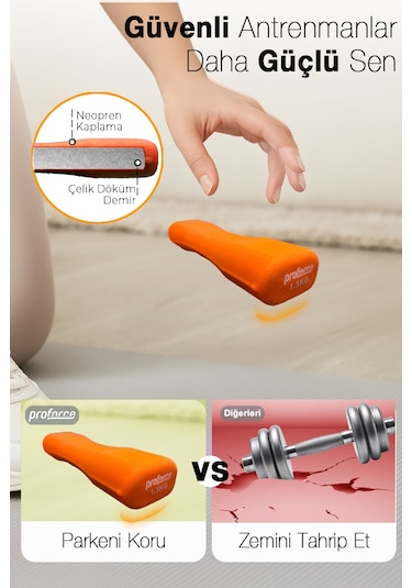 Proforce Neoprene Dumbel 1,5 Kg -tek Adet Ndb1,5