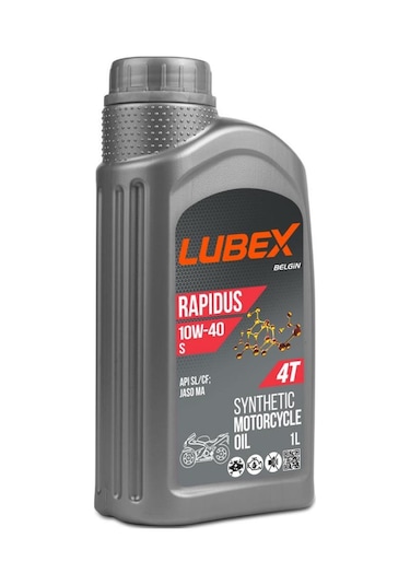 Lubex Rapidus S 10W-40 1 L 4 Zamanlı Motosiklet Yağı