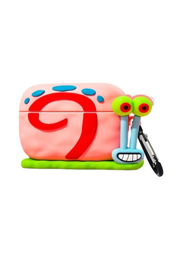 Microsonic Aipods Uyumlu 4.nesil / Anc Kılıf Cartoon Figürlü Silikon Crtn-fgr-gry-the-snl Pembe - Kırmızı