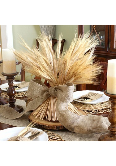 Hangfox Doğal Buğday Tohumu Çiçek Demeti, Açılış Hediyesi, Bahçe Dekorasyonu, 100 Adet, 60 Cm Uzunluk