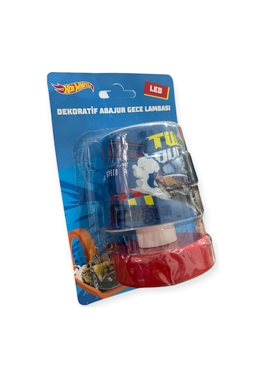 Nisa Luce Lisanslı Led Mini Abajur Hot Wheels 2x1,5 Ledli Pilli Gece Lambası