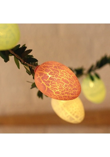 Novahub 10 Led Paskalya Yumurtası Şekilli Renkli Işık Zinciri - Parti, Düğün, Dekorasyon İçin 112 Karakter Çok Renkli, Parti Renkli Çok Renkli