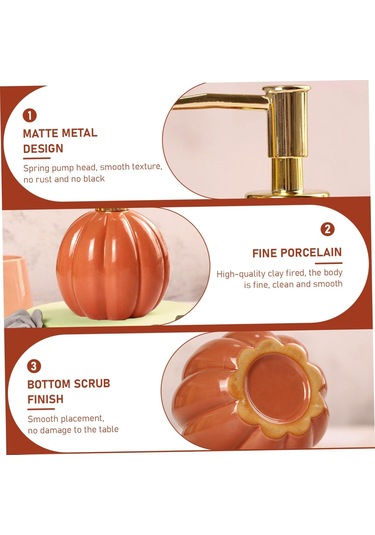 Tenfowee Halloween Balkabaklı Sabunluk, Altın Pompalı Seramik Sabun Dispanseri, Mutfak Ve Banyo İçin Yeniden Doldurulabilir Sabunluk Diğer Tenfowee Halloween Balkabaklı Sabunluk, Altın Pompalı Seramik Sabun Dispanseri, Mutfak Ve Banyo İçin Yeniden Doldurulabilir Sabunluk Diğer