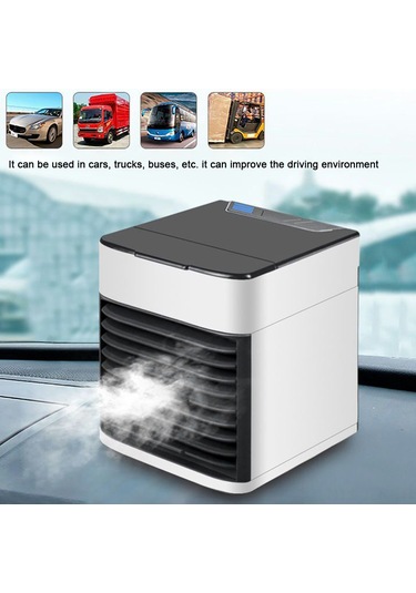 Geeroyoo Usb Taşınabilir Soğutucu Ve Nemlendirici - Ev, Dormitorium, Ofis İçin Mini Hava Soğutucu Fanı