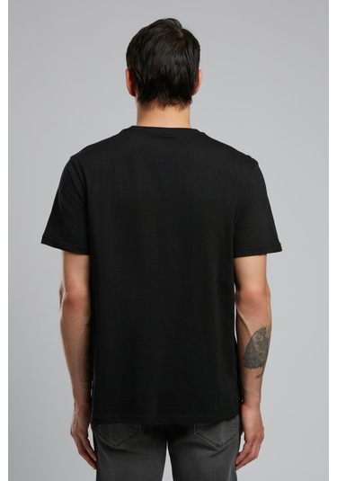 Lee Cooper Orsino Erkek O Yaka T-shirt Siyah-19919 Siyah