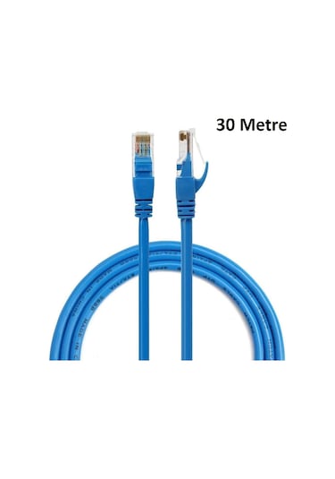 CAT6 KABLOSU ETHERNET 30 METRE İNTERNET MODEM LAN RJ45 UÇ