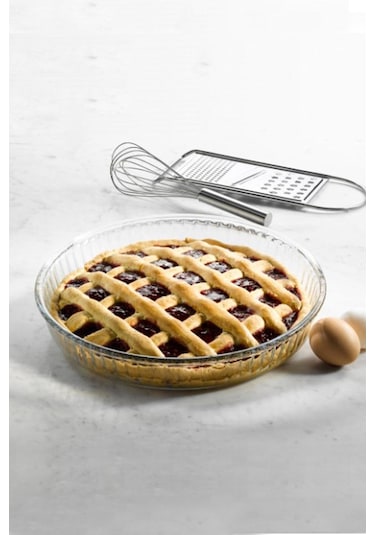 Paşabahçe Borcam Yuvarlak Tepsi 59014 1017143 32x5 Cm - Şeffaf