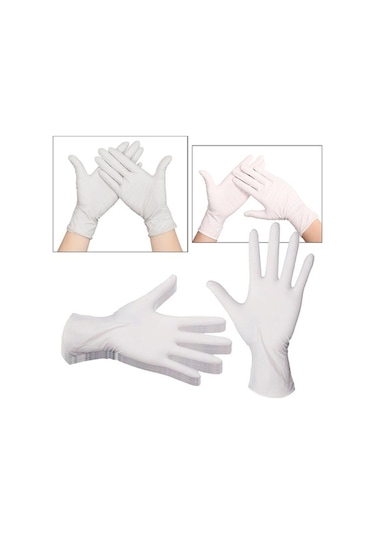 Trendooze Suntek 10 Adet Güçlü Nitril Eldiven, Evcil Hayvan Bakım İçin Pudrasız