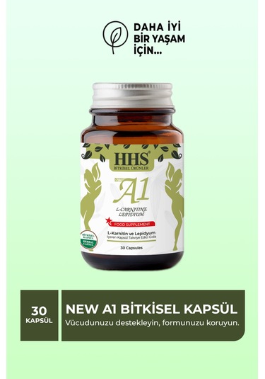 New A1 L Carnitine Lepidium Bitkisel Kapsül Aromasız