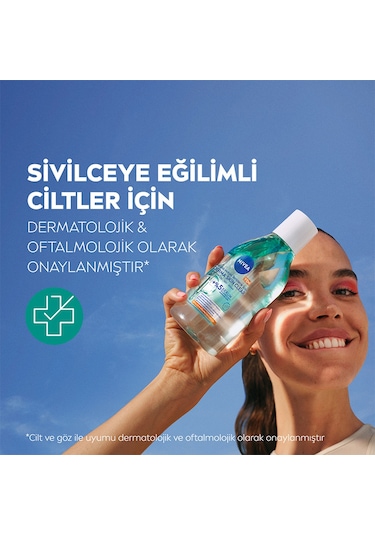 Nivea Yüz Bakım Derma Skin Clear Micellar Makyaj Temizleme Suyu 400 Ml